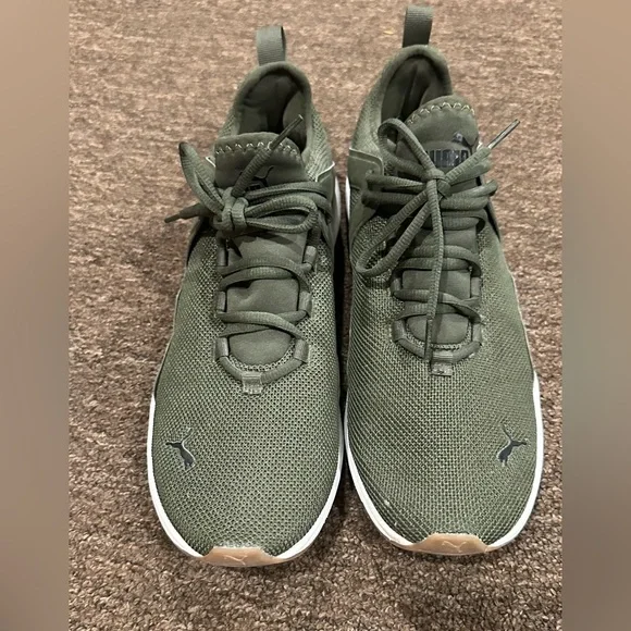 Puma Electron 2.0 Green Knit Athletic Sneaker Amazon.com | PUMA Mens Electron 2.0 Lace Up Sneakers Shoes  main image 2